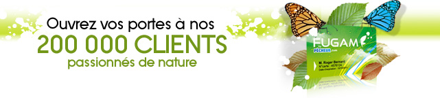 Ouvrez vos portes à nos 200 000 CLIENTS passionnés de nature. Vous n’avez rien à payer. C’est totalement gratuit (ni frais, ni droits d’entrée). Vous choisissez librement le privilège offert. Vous ne prenez pas de risque. Seul le porteur de la carte Fugam peut bénéficier du privilège offert. Nous vous dédions un espace pour vous présenter. Nous assurons la promotion de vos avantages (newsletters, bannières...). Nous vous présentons à 20 000 personnes/jour